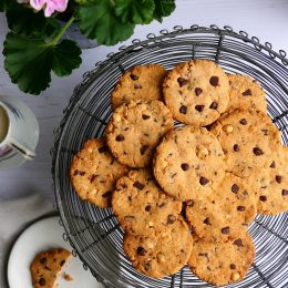 Chocolate Chip and Hazelnut cookies