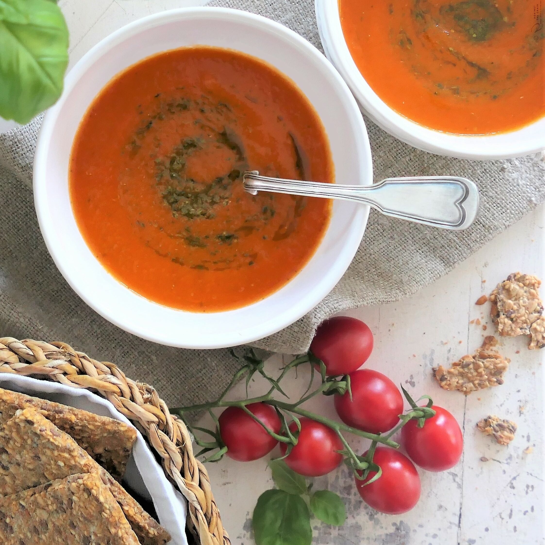 Roasted Tomato soup - Against the Grain