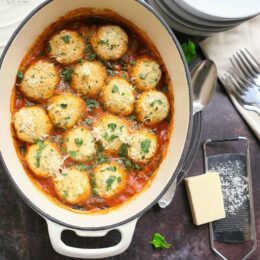 Butterbean & Root Vegetable Casserole with Herb Dumplings