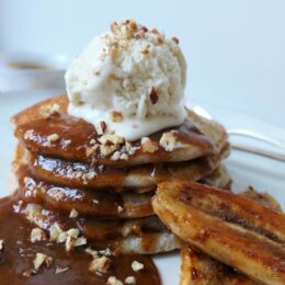 Caramelised Banana & Vanilla Pancakes