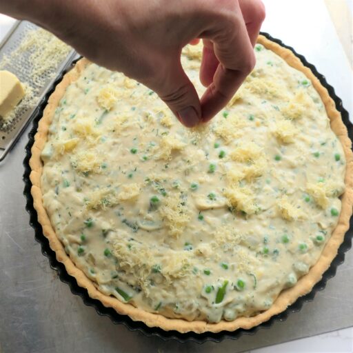 quiche before the oven