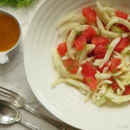 Red Grapefruit & Fennel with dijon & citrus dressing