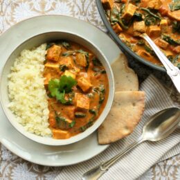 Spinach,Tofu & Coconut Curry